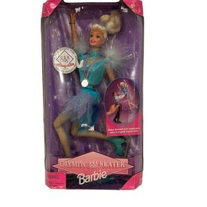 Vintage 1997 Olympic Skater Barbie New in box Mattel